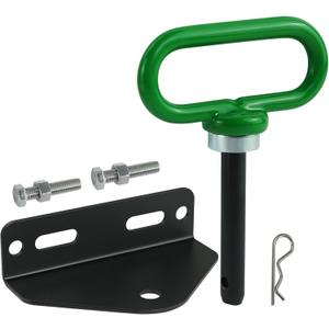 Heavy Duty Zero Turn Mower Trailer Hitch with Bolts 1/8"(3mm) and Strong Magnetic Hitch Pin 1/2'' HoleTrailer Hitch Mount Black (Pack of 1)
