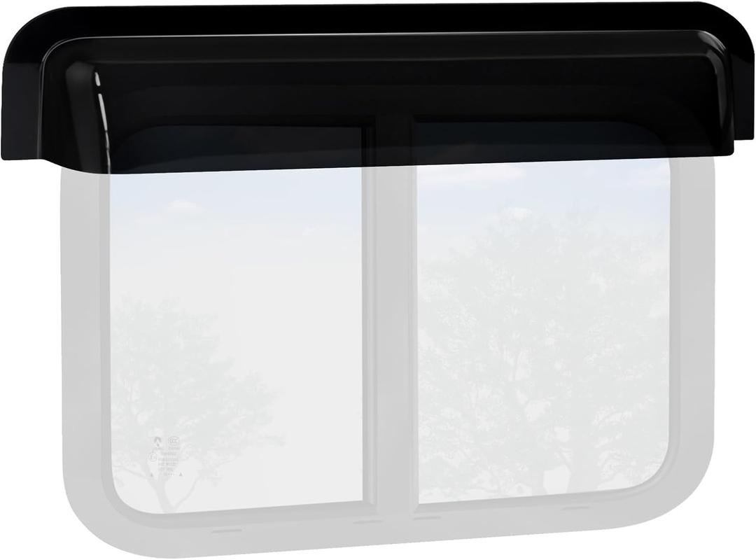 RV Window Rain Deflector Guard & Sun Visor Shade, RV Windows Blade Rain Sunroof Deflector Fits 30 inch Wide RV Sliding&Vertical Window,Deflects Rain and Sun Protection for Camper Van Windows