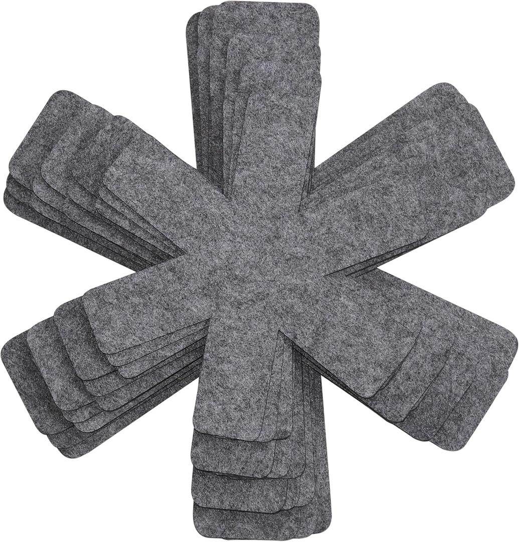 KITLAB Pot and Pan Protectors, Extra Thick Pan Protectors for Stacking, Set of 12 and 4 Different Sizes, Pan Separators for Stacking