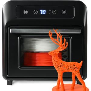 3D Printing Filament Electric Dryer Box, Priline 3D Filament Heating Chambers with Blower, Fast Drying & Moisture-Free Dehydrator for PLA, PETG, TPU, Carbon Fiber Filament