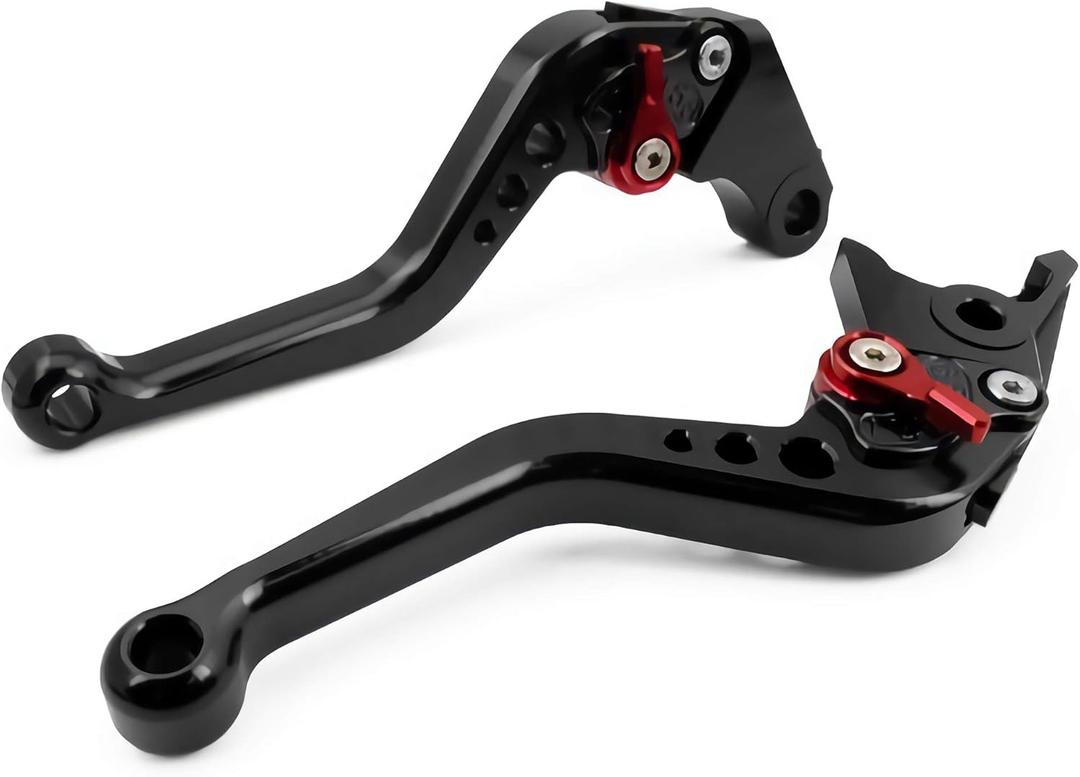 Short Brake and Clutch Levers for 2022-2023 CB500F CBR500R CB500X,Rebel500 Rebel 300 CMX 500 CBX300 2017-2021,NC700/NC750 S/X 2012-2015,CBR 600 F2,F3,F4,F4i 91-07,CB599/CB600 Hornet 98-06 (Black)