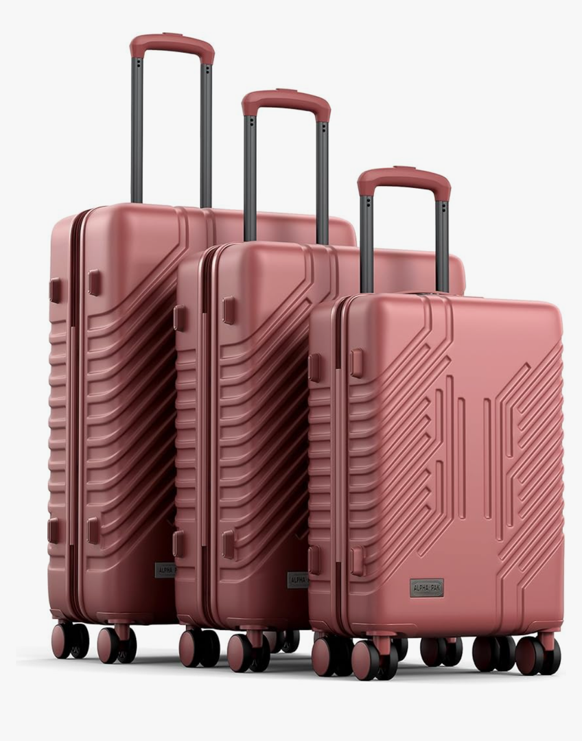 2-Piece Expandable Lightweight Luggage Set with Silent Spinner Wheels & TSA Lock, PC+ABS, for Work, Business,Travel, 20/24 in, Burgundy