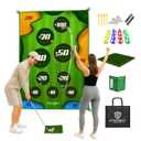 Golf Game for Adults Outdoor Indoor - Backyard Chipping Set with Sticky Balls - Family Entertainment Multi-Player Action - Friend and Party Activity - Gift for Golfers