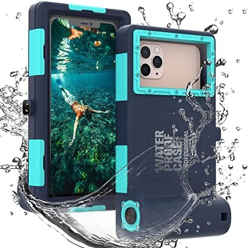 Waterproof Diving Phone Case, Waterproof Case for iPhone 17/16/15/14/13 Pro Max Plus,Professional [50ft/15m] Outdoor Snorkeling Underwater Surfing Photo Video Cover for iPhone Samsung Galaxy Teal