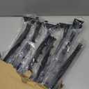 Blulu 10 Pcs 7 Ball Slatwall Waterfall Hooks 13.8 Inch Metal Slat Wall Accessory Slatwall Display Hangers Heavy Duty Slat Wall Hooks Shelf Brackets for Clothing Retail Garage Shop Display(Black)