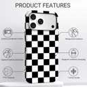 Mokiy TPU Phone Case for iPhone, MagSafe Wireless Charging Compatible, Shockproof Slim Fit Protective Cover with Anti-Yellowing & Raised Camera Protection (Grid 1, iPhone 17 Pro Max(6.9"))