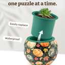 PieceRelax 3D Puzzle Planter 80 Pieces - Flower Pot - Hello Pumpkin Season, for Mom, Home Decor Flower Pots for Indoor Cactus, Succulents Pots [K1107]
