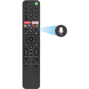 RMF-TX500U Remote Control for Sony Smart TV/Bravia TV with Voice Command for All Sony XR/XBR/KD Series 4K LED OLED Google/Android Smart TVs.