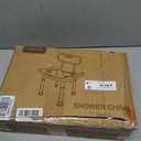 HOMLAND Shower Chair for Inside Shower with Removable Back, 400 lbs Heavy Duty Bath Chair for Bathtub, Safety Bath Seat Bath Stool for Seniors and Disabled, 400Lb