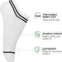 HOT FEET Thin Ankle Socks for Women & Girls  Fun & Cute Low Cut No Show Socks, Stocking Stuffers, 6, 8, 18 PK Size 4-10 (White)