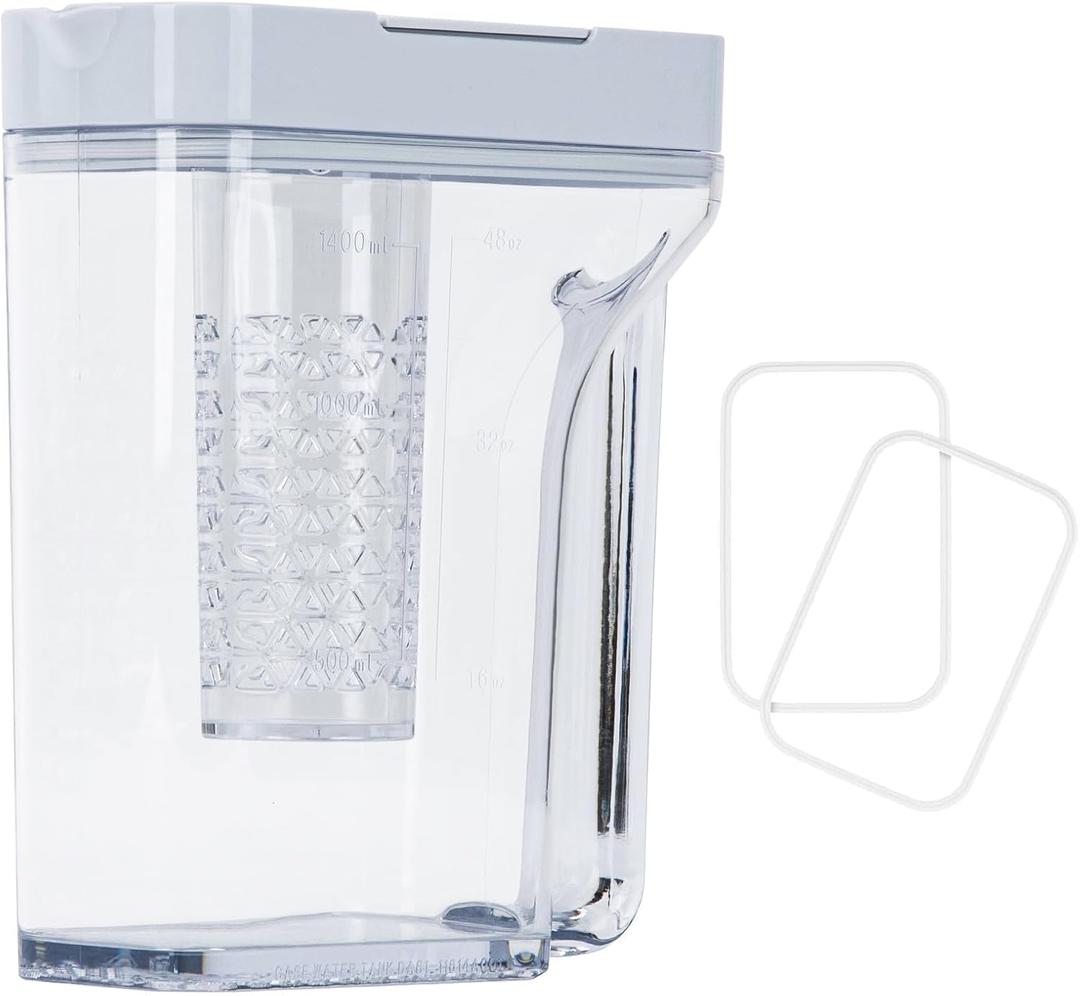Upgraded DA97-17395A Refrigerator Water Pitcher - PSLER Water Filter Pitcher Replacement for No Leak Fridge Fridge Door Water Pitcher Reservoir RF23M8570SR, RF23M8590SG, RF23M8090SR
