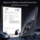 TOCOL for iPhone 13 Pro Max Case, Full Camera Protection, Drop Protection, Compatible with Magsafe, Matte Phone Case for iPhone 13 Pro Max 6.7 inch (Matte Black)