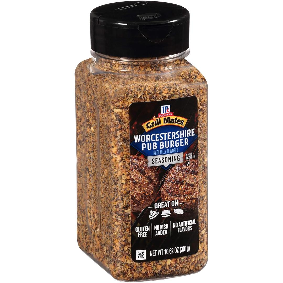 McCormick Grill Mates Worcestershire Pub Burger Seasoning, 10.62 oz (EXP 03/26/27)