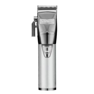FX+ Professional Barber Cord/Cordless Hair Clippers for Men, All Metal, Lithium Battery with 3-Hour Runtime (Silver)