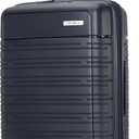 Samsonite Elevation Plus - Carry-On Hardside Luggage with QuickEntry Front Compartment - Scratch Resistant Polypropylene Shell, AirTag Holder, TSA Lock, Airline Approved - Midnight Blue