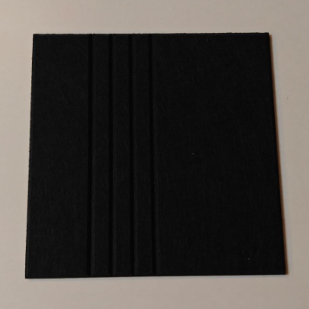 12PCS Acoustic Panels (Harmony Grooved, Black)