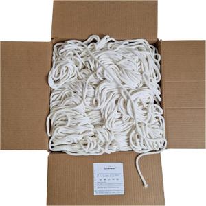 Cotton Cord in one Piece 5mm 800m, 46 Colors, Macrame Cord, Macrame Yarn, Cotton Yarn, Braided Cotton Cord 5mm with core, Crochet Cord, Macrame Rope (Natural)