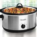 Crock-Pot 7 Quart Oval Manual Slow Cooker, Stainless Steel (SCV700-S-BR), Versatile Cookware for Large Families or Entertaining