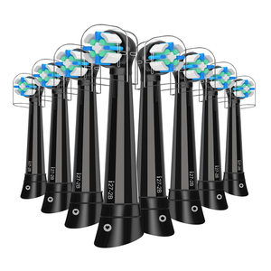 IO Replacement Head Compatible with Oral B IO 2/3/4/5/6/7/8/9/10/Deep Clean Electric Toothbrush, Brush Heads Compatible with Oral B IO for Effective Cleaning (Black)