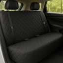 Waterproof Dog Car Seat Cover with Belt for Back Seat - Washable Pet Protector Accessories for Cars, Trucks, SUVs, and Bench Seats - Auto Backseat Hammock for Small & Large Dogs (BLK(Full Bench))