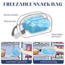 Cerbonny Small Cooler Bag Freezable Lunch Bag for Work School Travel, Leak-proof, Insulated, Khaki Checkerboard, 3.5L, 9.8x5.5x4 inch