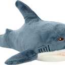 39.3-Inch SharkPlush Toy Giant SharkStuffed Animal Soft SharkPillow Cushion Shark Plush Pillow Chubby Stuffed Shark Toy Bedtime Gift Throw Pillow for Home Room Dcor Kids (X-Large)