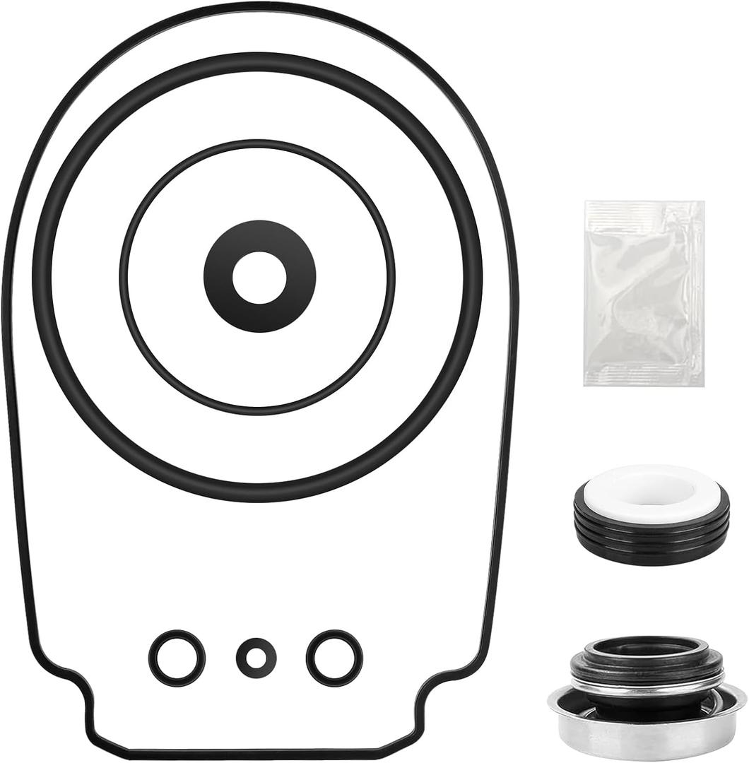 O-Ring Rebuild Repair Kit Fit for Pentair Whisperflo/Intelliflo Pool Pump Seal Gasket, Impeller Gasket, PS-1000 Shaft Seal, Drain Plug/Lid/Diffuser O-Rings Series, for Pumps Built 2-1-2008 and Later