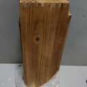 MyGift 21 Inch Rustic Burnt Dark Brown Wood Cake / Dessert Display Riser Stands with Chalkboard Panels