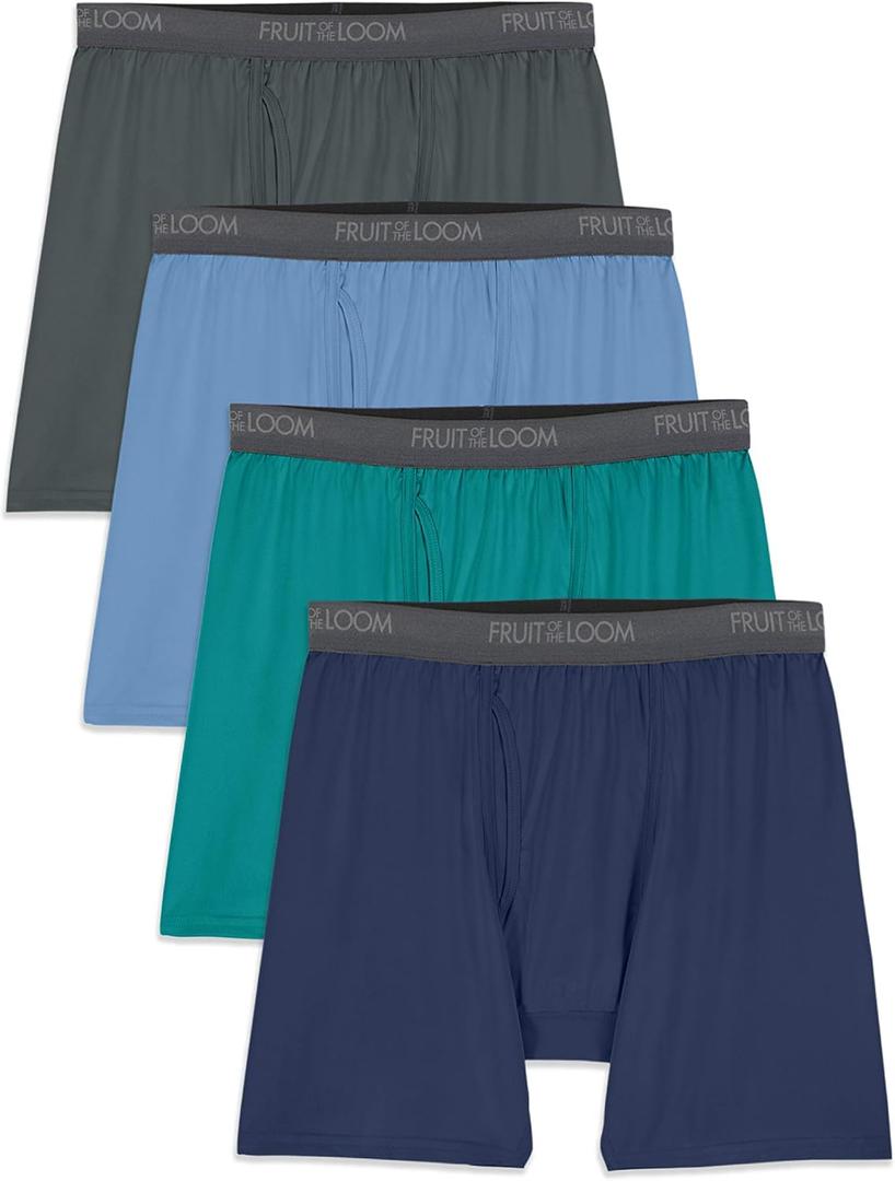 Fruit of the Loom Men's Microfiber Boxer Briefs (Size Xxl)