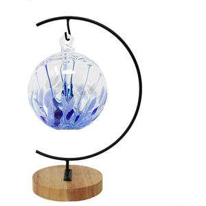 Ornament Display Stand Holder Iron Hanger for Chrismas Hanging Glass Globes (C Shape 1 Pcs)