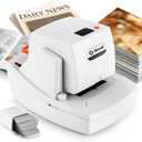 CGOLDENWALL Automatic Heavy Duty Electric Stapler, 70-75 Sheets Capacity, with 6000 Staples, Flat Clinch Jam Free, Speed & Margin Adjustable, 5000 Staples Large Cartridge