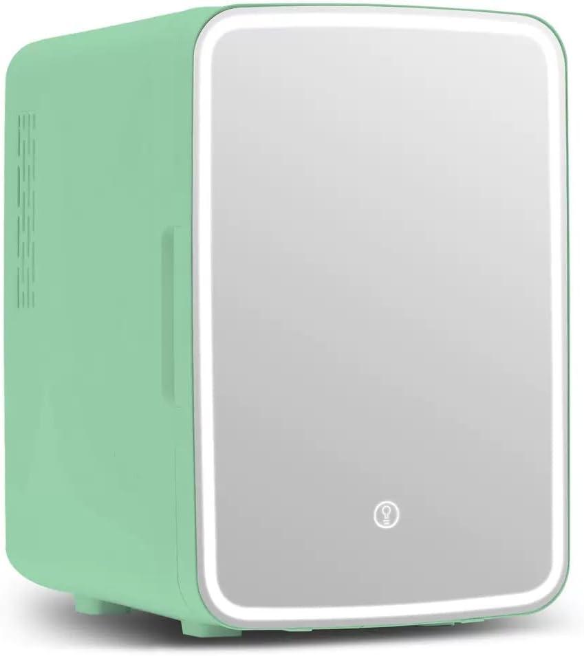 Green Fridge with Mirror, 4L Fridge