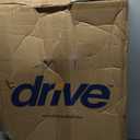 Drive Medical Rollator Walker with Seat - Stable Mobility Support - Height Adjustable - Durable Steel Frame Construction - Smooth 7.5" Wheels - Foldable Frame - 350 Lb Limit - Red