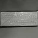 Wireless Keyboard and Mouse Ultra Slim Combo, TopMate 2.4G Silent Compact USB 2400DPI Mouse and Scissor Switch Keyboard Set with Cover, Batteries Included, for PC/Laptop/Windows/Mac - White