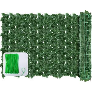 120x40inch Artificial Ivy Privacy Fence Wall Screen, Faux Greenery Backdrop Ivy Vine Leaf Hedges Fence Panels for Patio, Balcony, Garden, Backyard Indoor Outdoor Decor