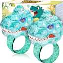 Vvinca Walkie Talkies for Kids 2 Pack - Dinosaur Toys for Boys Age 3-12 T-Rex Adjustable Wrist Strap Long Range Clear Sound Outdoor Camping Gears Christmas Stocking Stuffers Birthday Gifts, Blue