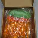 Jenaai 48 Pcs Orange Bubble Wands Mini Bubble Wands Basket Stuffers Bubbles Bulk for Prizes Goodie Bag Stuffers Party Favors Outdoor