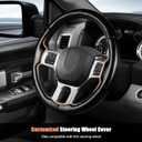 Aimato Customized Steering Wheel Cover for Dodge RAM 1500 2012-2018,RAM 1500 Classic 2019-2023,RAM 2500/3500/4500/5500 2012-2018 Thin,Anti-Slip,Scratch-Resistant Exclusive Car Accessory for RAM
