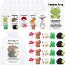 Fumete 100 Set Employee Appreciation Gift Bulk for Social Worker Volunteer Teacher Nurse Positive Resin Animal with Pun Motivation Note Card Inspirational Secretary Admin Assistant Thank You Gift