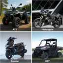 Motorcycle Battery YTX20HL, EB20-3, 12V 18Ah, 250 CCA, Powersport Replacement Batteries, AGM Maintenance Free Battery for Bike ATV Scooter
