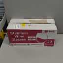 Reli. (20 Pack Disposable Wine Glasses 12 oz | Stemless Plastic Wine Glasses for Parties | BPA-Free, Shatterproof Plastic | Clear Drinking Party Cups for Cocktails, Whiskey, Wedding