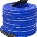 100FT Pressure Washer Hose 1/4"M22-14&15mm Universal Flexible Power Washer Hose No Leak,Kink-Free Pressure Washers Replacement Hose 3600PSI for Household Electric Power Washers,Extension