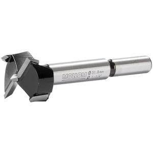 Mollom 1-1/4" (31.8mm) Forstner Drill Bit for Precise Woodworking with Durable YG8 Carbide Thickness of 2.0mm,This Hinge Cutter Tool is Ideal for Hard Wood, Plastic, Plywood 3 PACK