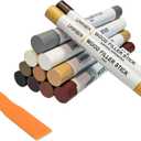 Wood Filler Sticks,12colors Wood Wax Crayons for Repairing Scratches, Scuffs, Cracks, and Nail Holes on Wood Furniture, Floors, Cabinets, Tables, and Doors