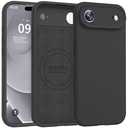 Ktele Magnetic for iPhone Air Case [Compatible with Magsafe] [Premium Silicone Satin-Smooth Touch] Slim Shockproof Anti-Scratch Microfiber Lining Case, 6.5 inch, Black