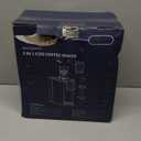 Hot & Iced Coffee Maker with Bold Setting, Single Serve Coffee Maker for K Cup and Grounds, 6-14 Oz Brew Sizes, 50 Oz Removable Water Tank, One Cup Coffee Machine with Reusable Filter, Black