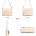 Lightweight Crossbody Bags for Women Daily/Travel, Quilted Puffy Purse with Adjustable Strap, Shoulder Handbags