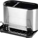 Sink Sponge Holder Stainless Steel Sink Caddy Dish Brush Holder Drains Water for Kitchen