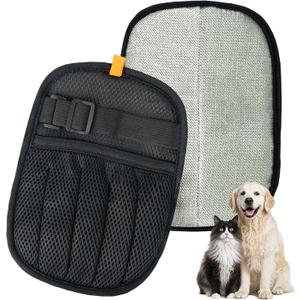 2 x Bifeaw Pet Hair Removal Glove - Adjustable Magic Brush Pet Hair - Dog Cat Hair Remover