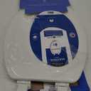 Mayfair Cameron Toilet Seat and Bidet Bundle, Easy Clean Wood Toilet Seat with Non-Electric, Easy to Install SlimGlow Bidet Attachment, Elongated, White